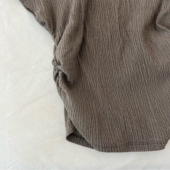 Zara Gray Textured Top - Picture 3 of 7